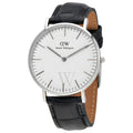  Shop Authentic Daniel Wellington Classic Reading White Dial Black Leather Strap Watch For Women - DW00100058 - Luxxuri