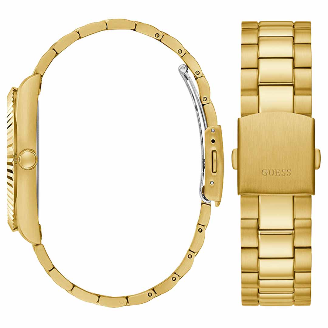  Shop Authentic Guess Connoisseur Gold Dial Gold Steel Strap Watch for Men - GW0265G2 - Luxxuri