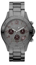 Marc Jacobs Rock Chronograph Gunmetal Grey Dial Grey Steel Strap Watch for Men - MBM3160