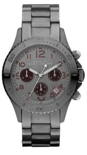  Shop Authentic Marc Jacobs Rock Chronograph Gunmetal Grey Dial Grey Steel Strap Watch for Men - MBM3160 - Luxxuri