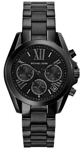  Shop Authentic Michael Kors Bradshaw Chronograph Black Dial Black Steel Strap Watch For Women - MK6058 - Luxxuri