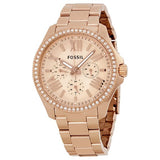  Shop Authentic Fossil Cecile Rose Gold Dial Rose Gold Steel Strap Watch for Women - AM4483 - Luxxuri