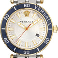  Shop Authentic Versace Greca Sport Quartz White Dial Two Tone Steel Strap Watch For Men - VEZ300521 - Luxxuri
