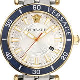  Shop Authentic Versace Greca Sport Quartz White Dial Two Tone Steel Strap Watch For Men - VEZ300521 - Luxxuri