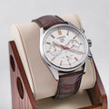 Shop Authentic Tag Heuer Carrera Chronograph White Dial Brown Leather Strap Watch for Men - CBN2013.FC6483 - Luxxuri