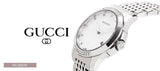  Shop Authentic Gucci G Timeless Diamonds Mother of Pearl Dial Silver Steel Strap Watch For Women - YA126510 - Luxxuri