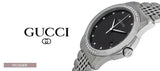  Shop Authentic Gucci G Timeless Diamonds Black Dial Silver Steel Strap Watch For Women - YA126408 - Luxxuri