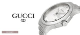  Shop Authentic Gucci G Timeless Diamonds Silver Dial Silver Steel Strap Watch For Men - YA126407 - Luxxuri