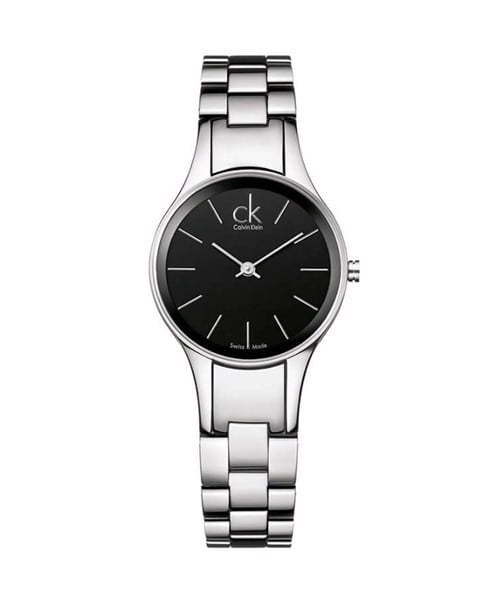  Shop Authentic Calvin Klein Simplicity Black Dial Silver Steel Strap Watch for Women - K4323130 - Luxxuri