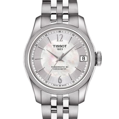  Shop Authentic Tissot Ballade Powermatic 80 Automatic Mother of Pearl Dial Silver Steel Strap Watch For Women - T108.208.11.117.00 - Luxxuri