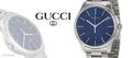  Shop Authentic Gucci G Timeless Blue Dial Silver Steel Strap Watch For Men - YA126316 - Luxxuri