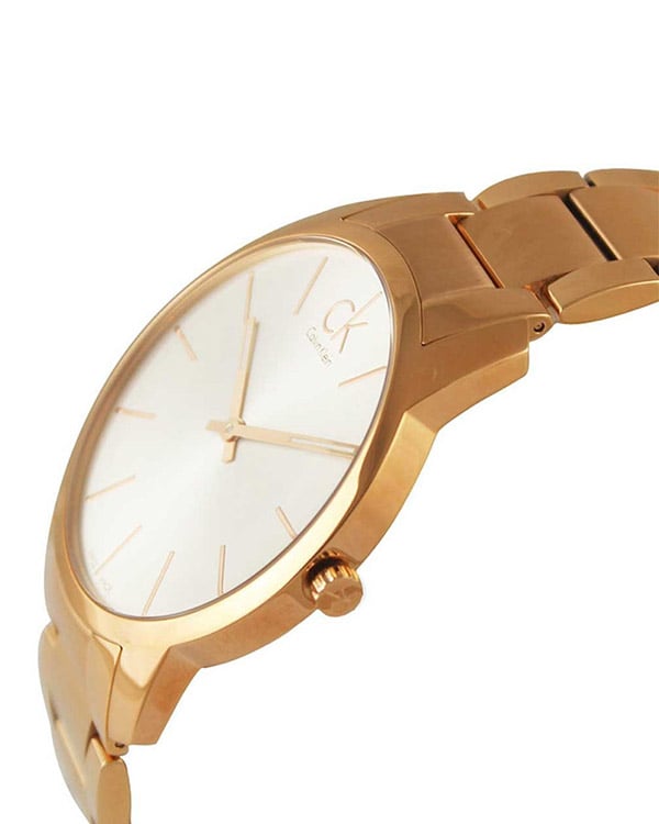  Shop Authentic Calvin Klein City White Dial Rose Gold Steel Strap Watch for Men - K2G21646 - Luxxuri