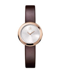  Shop Authentic Calvin Klein Firm White Dial Brown Leather Strap Watch for Women - K3N236G6 - Luxxuri