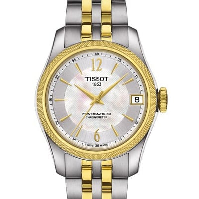  Shop Authentic Tissot Ballade Powermatic 80 Mother of Pearl Silver Dial Two Tone Steel Strap Watch For Women - T108.208.22.117.00 - Luxxuri