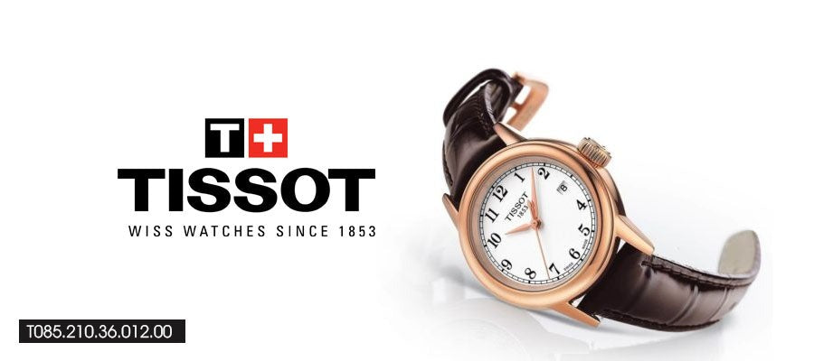  Shop Authentic Tissot Carson White Dial Brown Leather Strap Watch For Women - T085.210.36.012.00 - Luxxuri