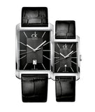  Shop Authentic Calvin Klein Window Black Dial Black Leather Strap Watch for Men - K2M21107 - Luxxuri