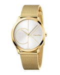  Shop Authentic Calvin Klein Minimal White Dial Gold Mesh Bracelet Watch for Men - K3M21526 - Luxxuri
