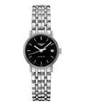  Shop Authentic Longines Presence 25.5mm Automatic Black Dial Silver Steel Strap Watch for Women - L4.321.4.52.6 - Luxxuri