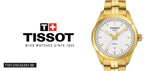  Shop Authentic Tissot T Classic PR 100 Lady White Dial Gold Steel Strap Watch for Women - T101.210.33.031.00 - Luxxuri