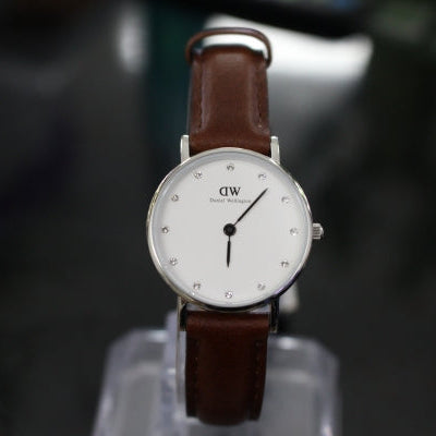  Shop Authentic Daniel Wellington Classy St Mawes White Dial Brown Leather Strap Watch For Women - DW00100067 - Luxxuri
