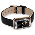  Shop Authentic Swarovski Uptown Black Dial Black Leather Strap Watch for Women - 5547710 - Luxxuri