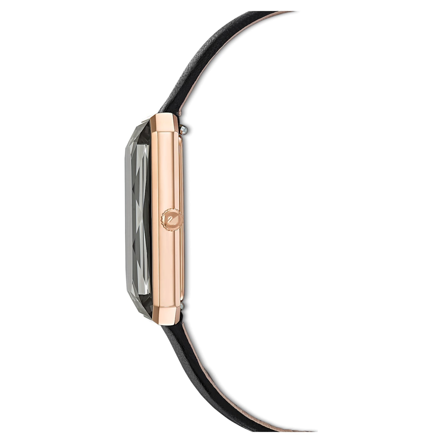  Shop Authentic Swarovski Uptown Black Dial Black Leather Strap Watch for Women - 5547710 - Luxxuri