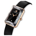  Shop Authentic Swarovski Uptown Black Dial Black Leather Strap Watch for Women - 5547710 - Luxxuri