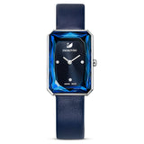  Shop Authentic Swarovski Uptown Crystal Blue Dial Blue Leather Strap Watch for Women - 5547713 - Luxxuri