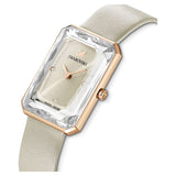  Shop Authentic Swarovski Uptown Crystal Grey Dial Grey Leather Strap Watch for Women - 5547716 - Luxxuri