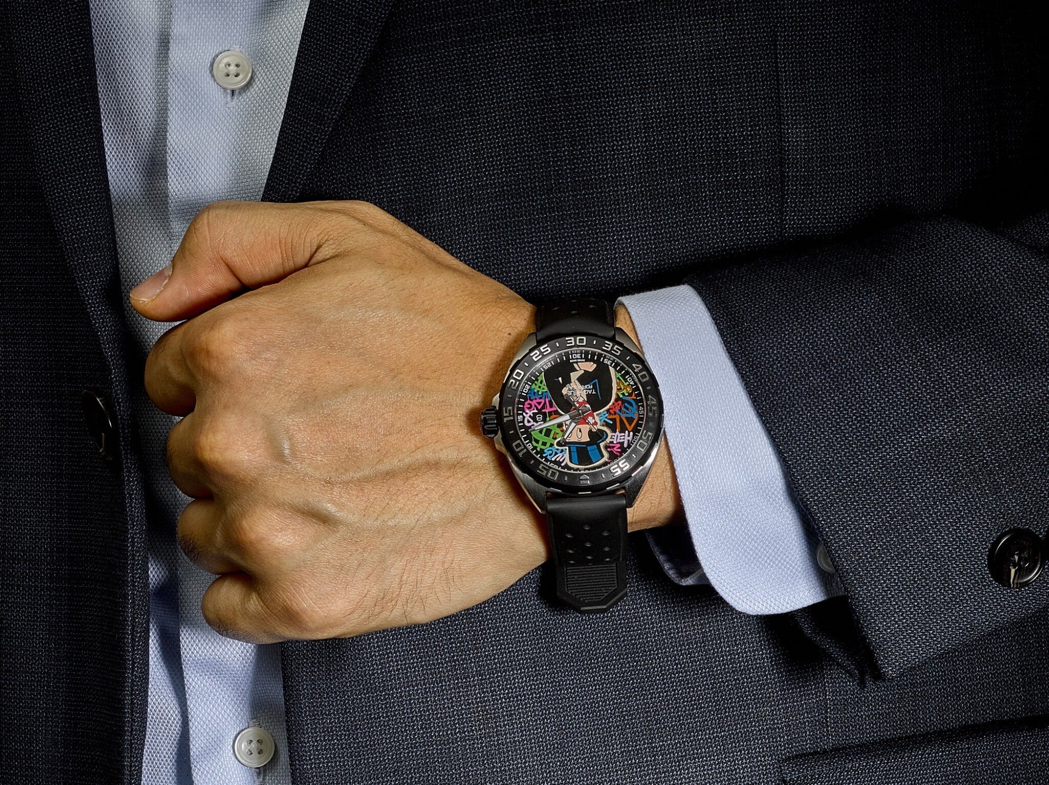 Tag Heuer Formula 1 Alec Monopoly Black Dial Watch for Men - WAZ1117.FT8023