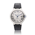  Shop Authentic Cartier Ballon Bleu De Cartier Silver Dial Black Leather Strap Watch for Women - WSBB0028 - Luxxuri