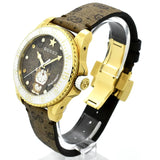  Shop Authentic Gucci Dive Doraemon Brown Dial Brown Leather Strap Watch For Men - YA136334 - Luxxuri