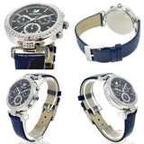  Shop Authentic Swarovski Era Journey Blue Dial Blue Leather Strap Watch for Women - 5479239 - Luxxuri