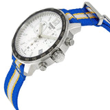  Shop Authentic Tissot Quickster Chronograph NBA Golden State Warriors White Dial Two Tone NATO Strap Watch for Men - T095.417.17.037.15 - Luxxuri