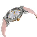  Shop Authentic Versace V-Motif Silver Dial Pink Leather Strap Watch for Women - VERE00118 - Luxxuri