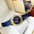  Shop Authentic Versace Greca Blue Dial Blue Leather Strap Watch for Women - VERE00218 - Luxxuri
