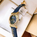  Shop Authentic Versace Greca Blue Dial Blue Leather Strap Watch for Women - VERE00218 - Luxxuri