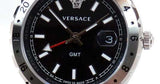  Shop Authentic Versace Hellenyium GMT Black Dial Silver Steel Strap Watch for Men - V11020015 - Luxxuri