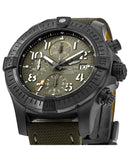  Shop Authentic Breitling Avenger Chronograph 45mm Green Dial Green Nylon Strap Watch for Men - V13317101L1X1 - Luxxuri