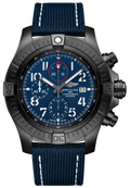  Shop Authentic Breitling Super Avenger Chronograph 48 Night Mission Blue Dial Blue Leather Strap Watch for Men - V13375101C1X2 - Luxxuri
