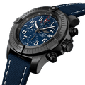  Shop Authentic Breitling Super Avenger Chronograph 48 Night Mission Blue Dial Blue Leather Strap Watch for Men - V13375101C1X2 - Luxxuri