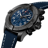  Shop Authentic Breitling Super Avenger Chronograph 48 Night Mission Blue Dial Blue Leather Strap Watch for Men - V13375101C1X2 - Luxxuri