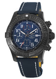  Shop Authentic Breitling Super Avenger Chronograph 48 Night Mission Blue Dial Blue Leather Strap Watch for Men - V13375101C1X2 - Luxxuri