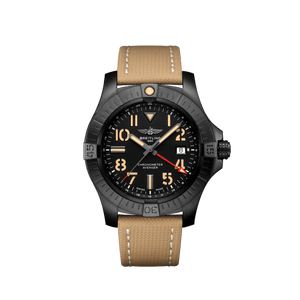  Shop Authentic Breitling Avenger Automatic GMT 45 Black Dial Brown Nylon Strap Watch for Men - V32395101B1X1 - Luxxuri