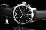  Shop Authentic Emporio Armani Classic Chronograph Black Dial Black Leather Strap Watch For Men - AR0431 - Luxxuri
