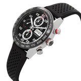  Shop Authentic Tag Heuer Carrera Chronograph Black Dial Black Rubber Strap Watch for Men - CBN2A1AA.FT6228 - Luxxuri