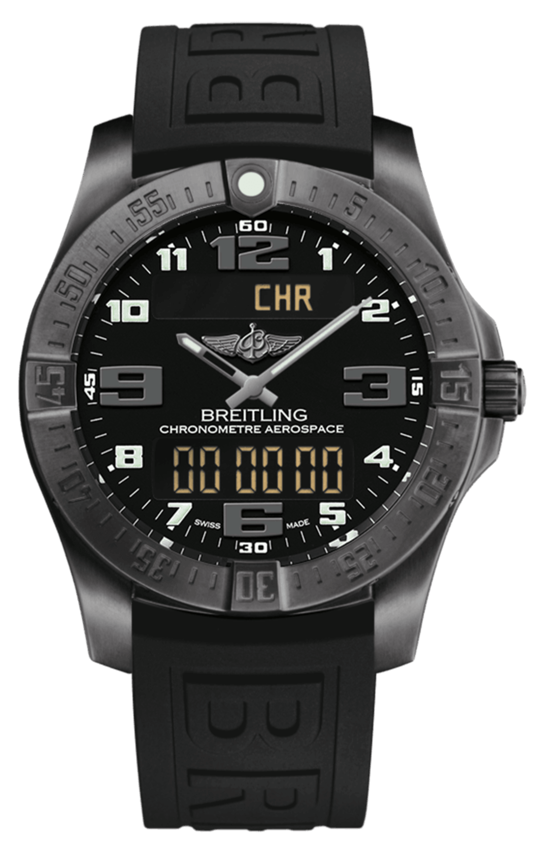  Shop Authentic Breitling Aerospace Evo Black Dial Black Rubber Strap Watch for Men - V79363101B1S1 - Luxxuri