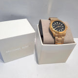  Shop Authentic Michael Kors Everest Three-Hand Black Dial Gold Steel Strap Watch For Men - MK9078 - Luxxuri