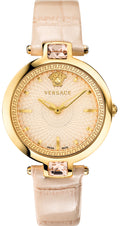  Shop Authentic Versace Olympo Quartz White Dial Beige Leather Strap Watch for Women - VAN050016 - Luxxuri