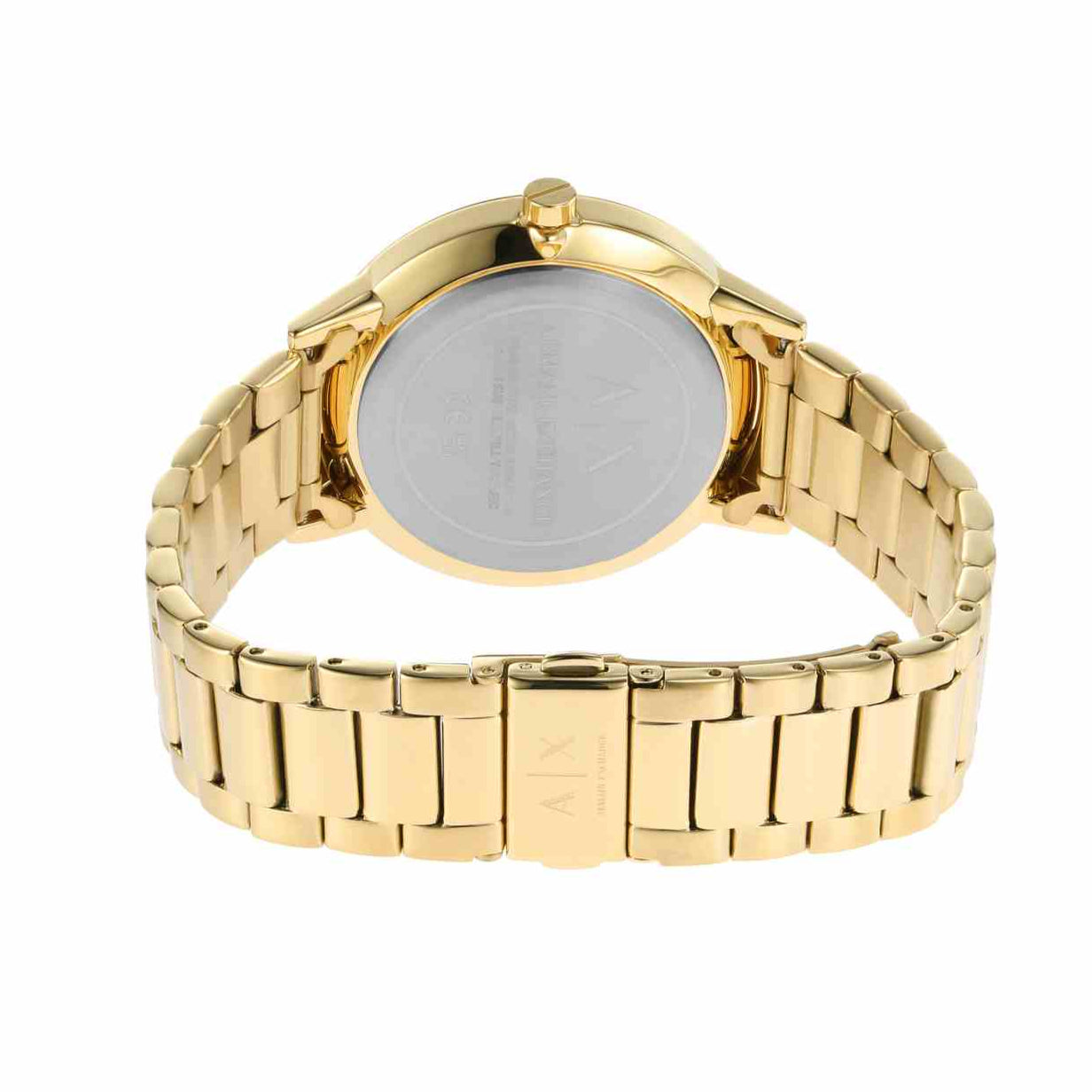  Shop Authentic Armani Exchange Cayde Analog Gold Dial Gold Steel Strap Watch For Men - AX2707 - Luxxuri